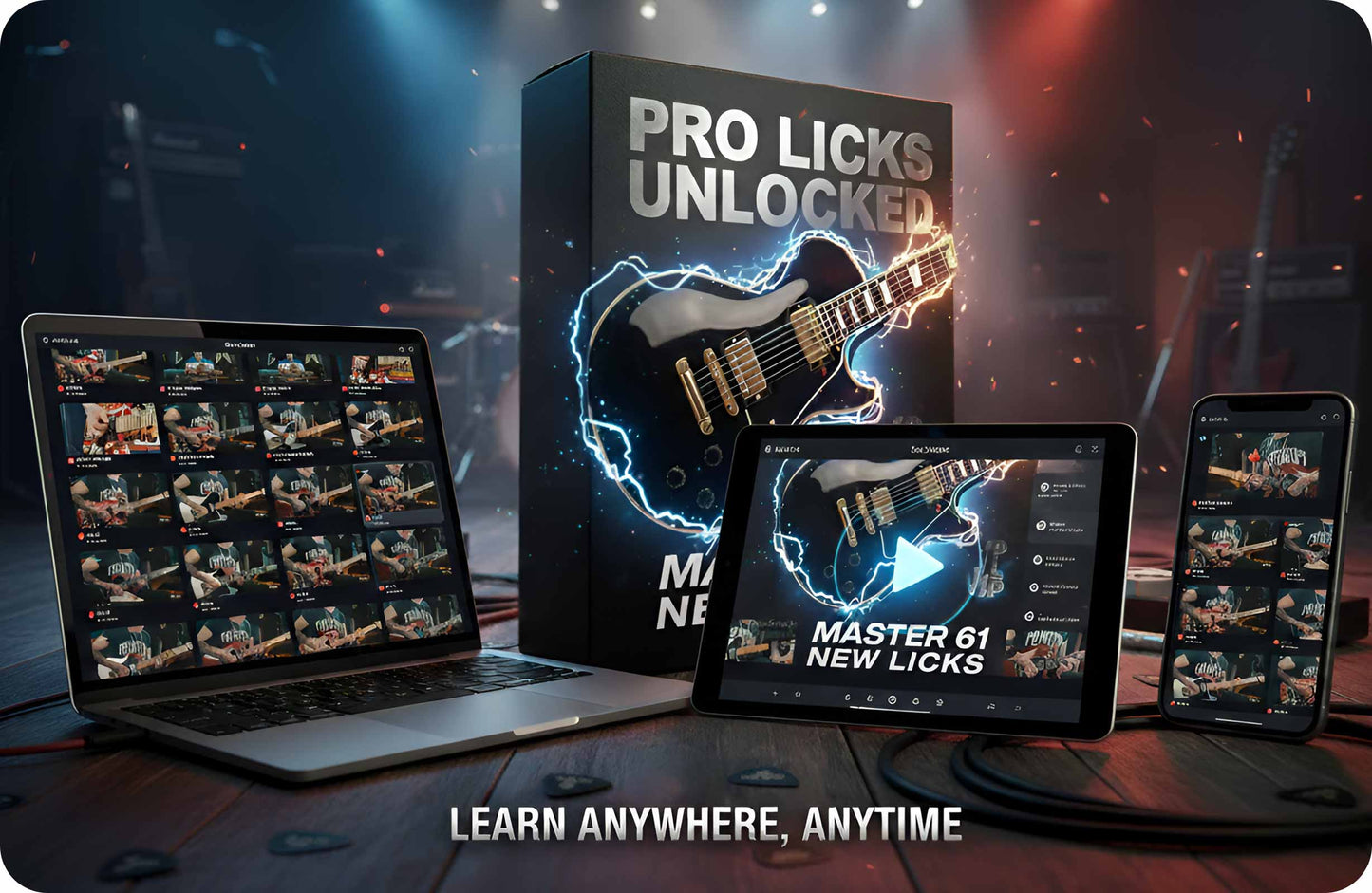 61 Guitar Licks to level up your playing! (Complete Bundle)